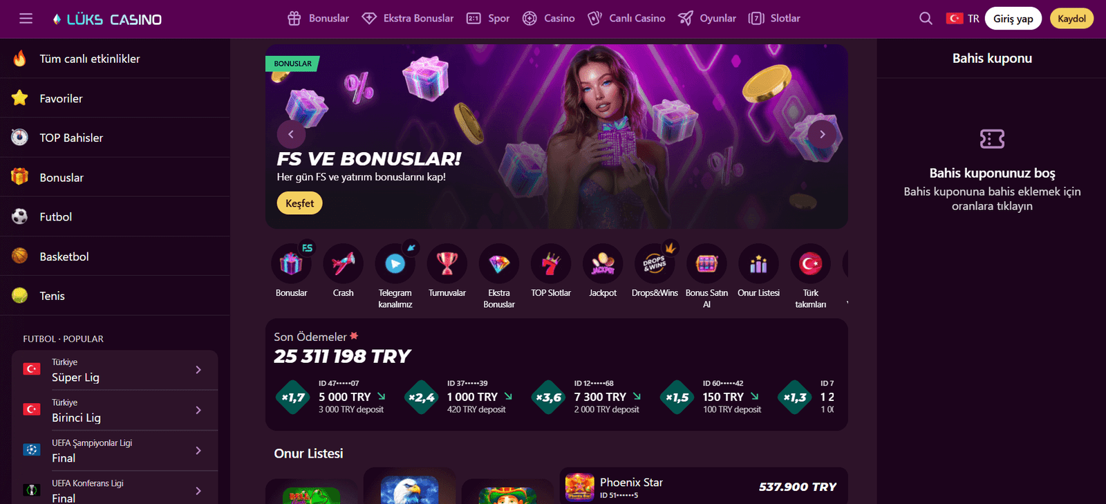 Luks Gazino Güvenli Casino Girişi